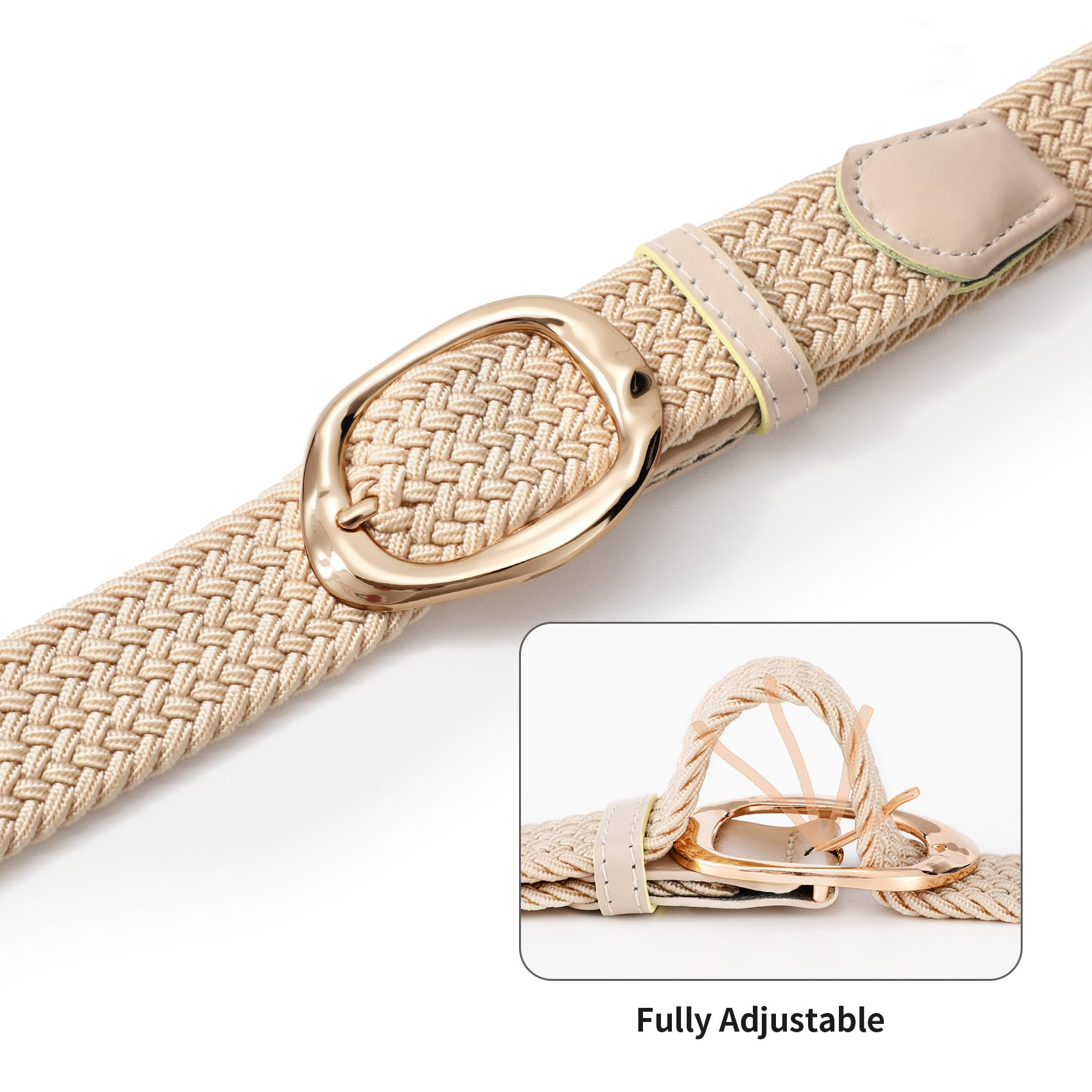 Women Braided Elastic Belt For Golf - JASGOOD OFFICIAL