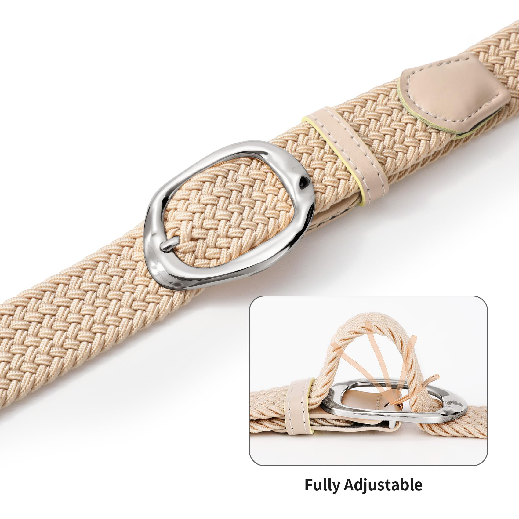 Women Braided Elastic Belt For Golf - JASGOOD OFFICIAL