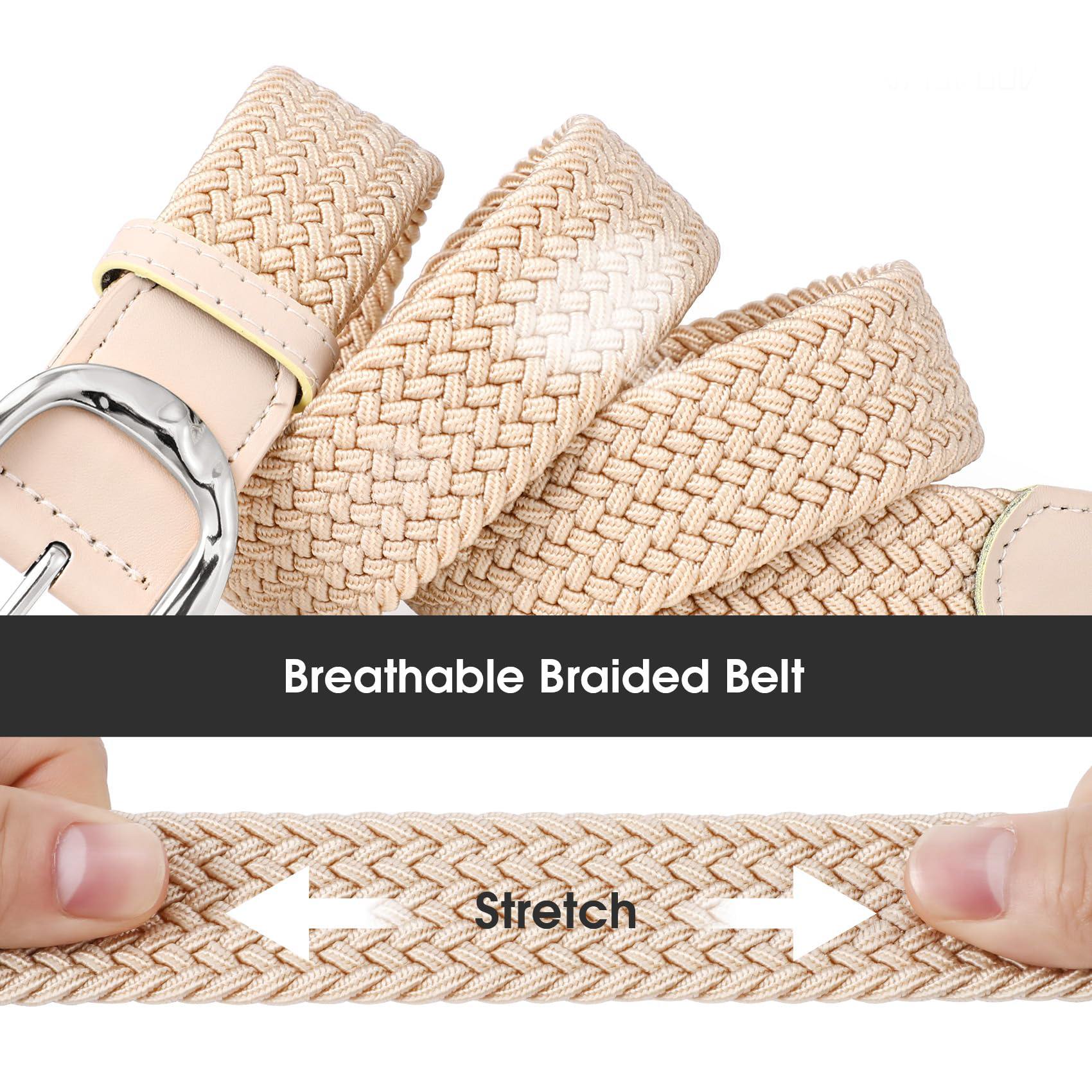 Women Braided Elastic Belt For Golf - JASGOOD OFFICIAL