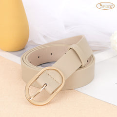 JASGOOD Women’s Leather Belts for Jeans Pants Plus Size Fashion Ladies Belt with Gold Buckle