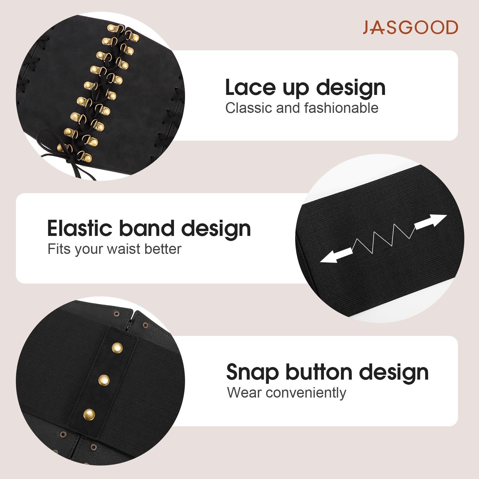 Vintage Elastic Lace-up Corset Belt