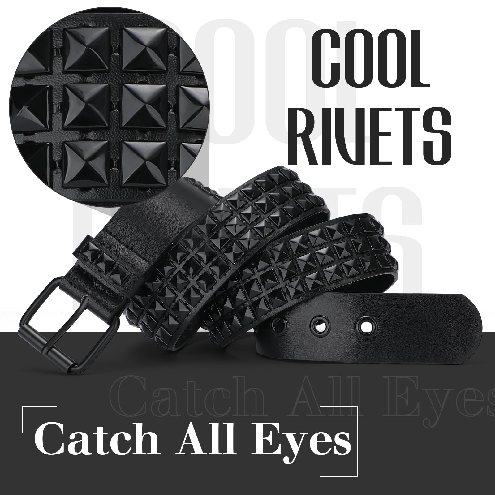 Punk Rivet Studded Belt - JASGOOD OFFICIAL
