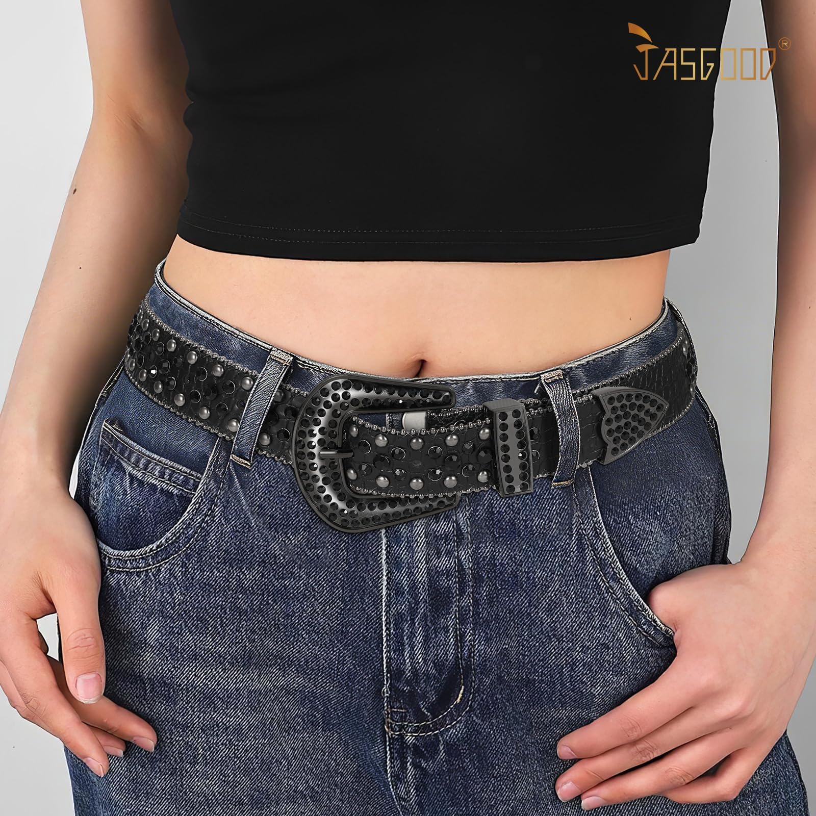 Cowgirl Studded Rhinestone Bling Belt