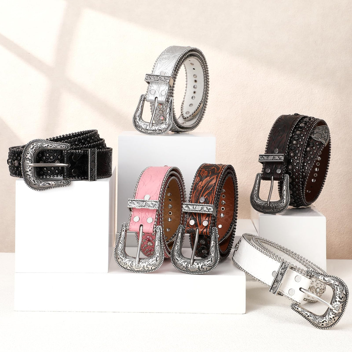 Western Rhinestone Belt for Women & Men