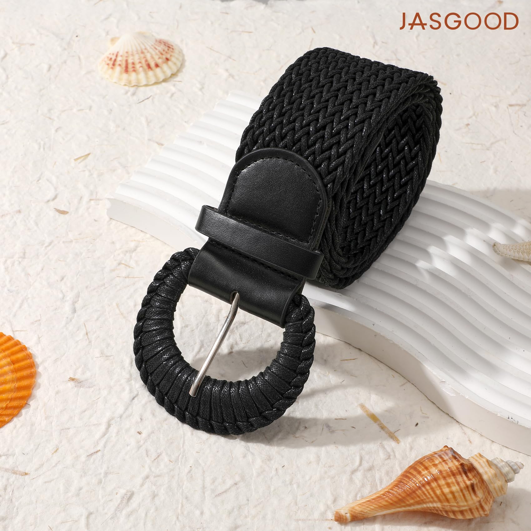 Wide Braided Boho Rattan Belt