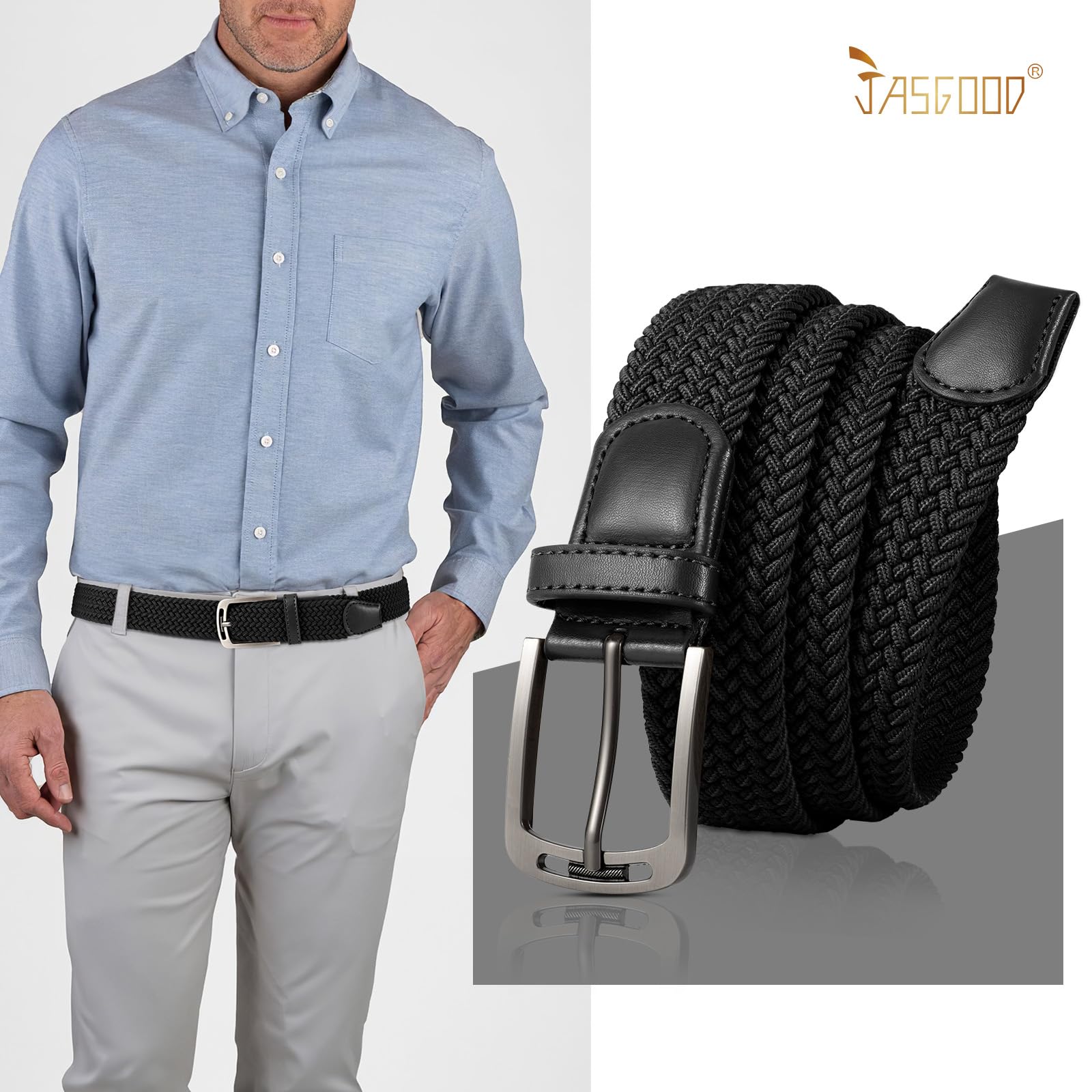 Elastic Braided Woven Belt