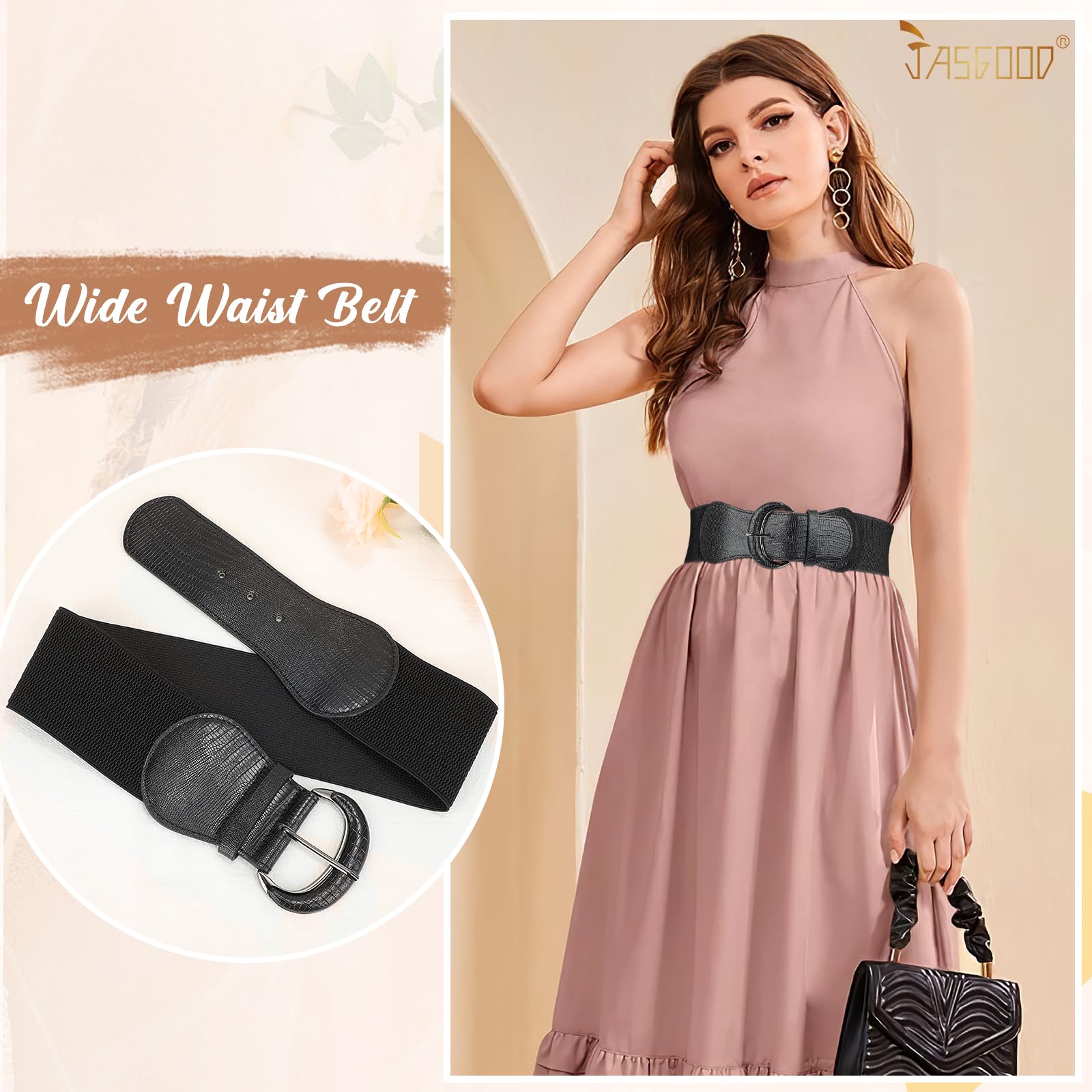 Women Stretchy Wide Waist Belt