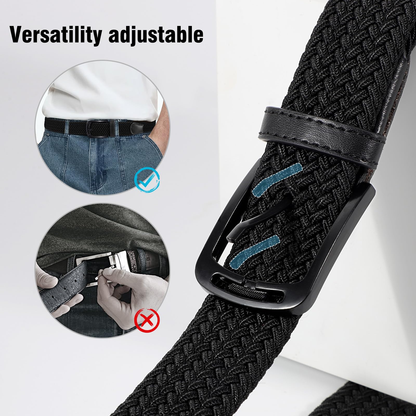 Elastic Braided Woven Belt