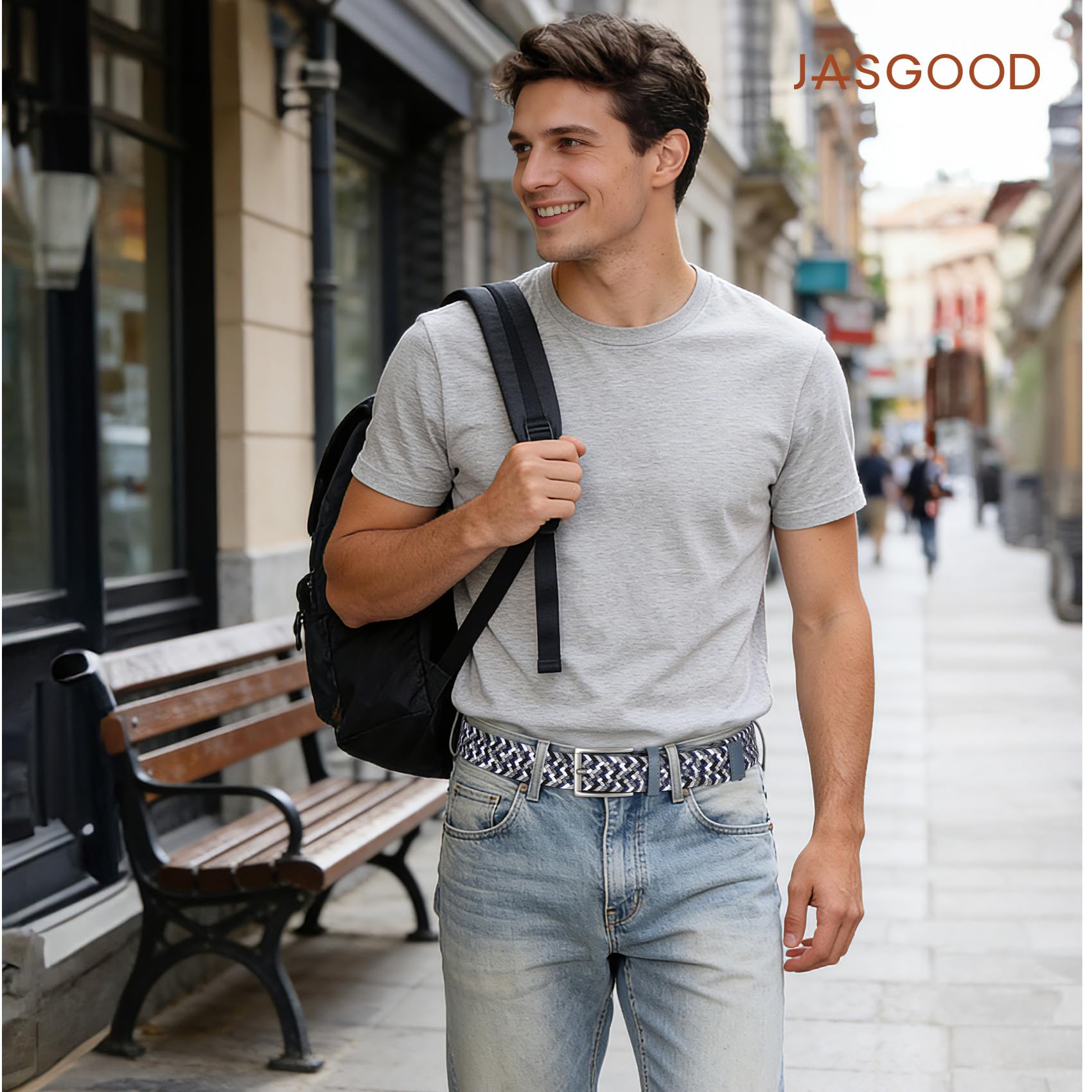 Braided Stretch Golf Belt for Men Women