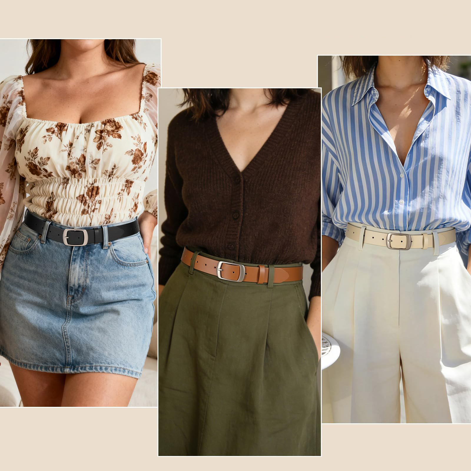Ladies Casual Belt for Jeans Pants