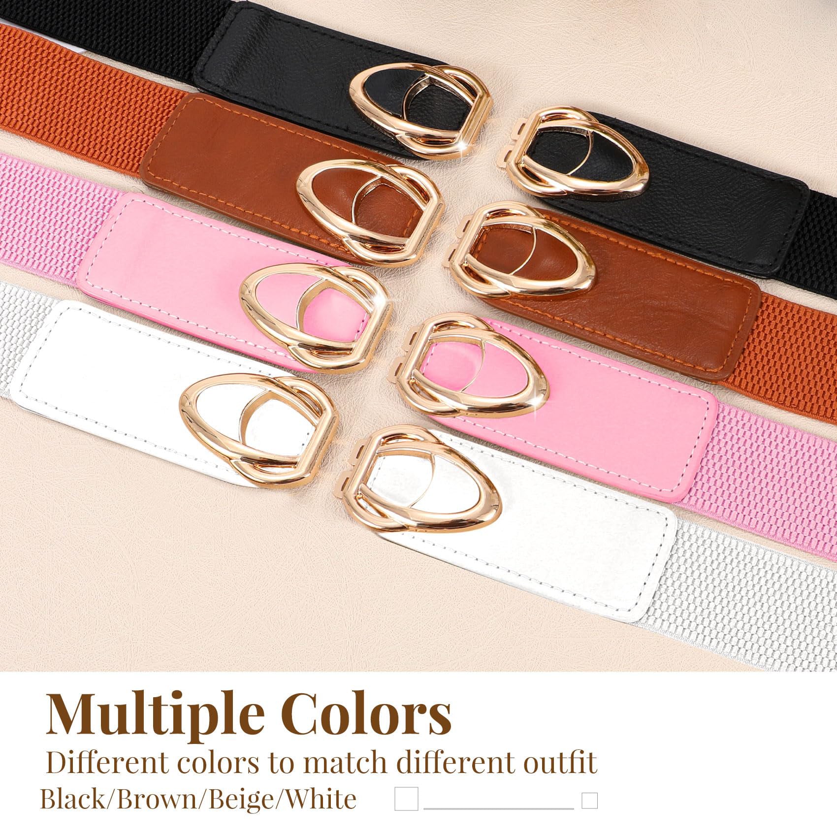 4-Pack Fashion Waistband for Dress