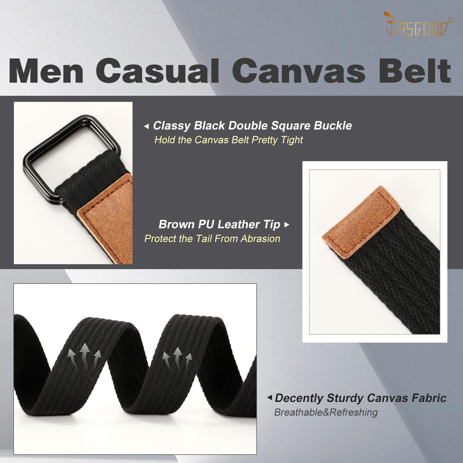 Plus Size Unisex Canvas Belt for Jeans