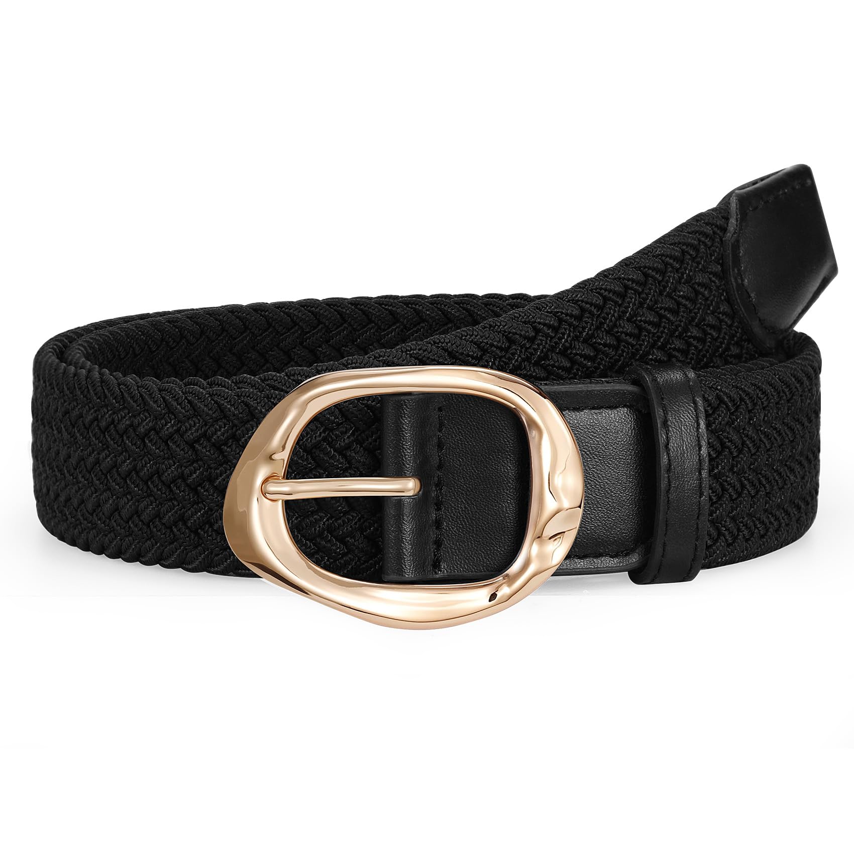Women Braided Elastic Belt For Golf