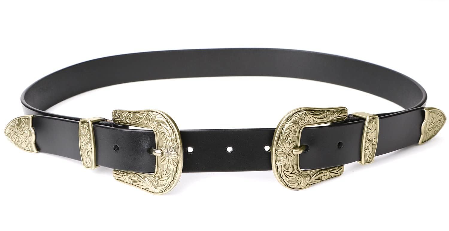 Double Buckle Western Belts - JASGOOD OFFICIAL