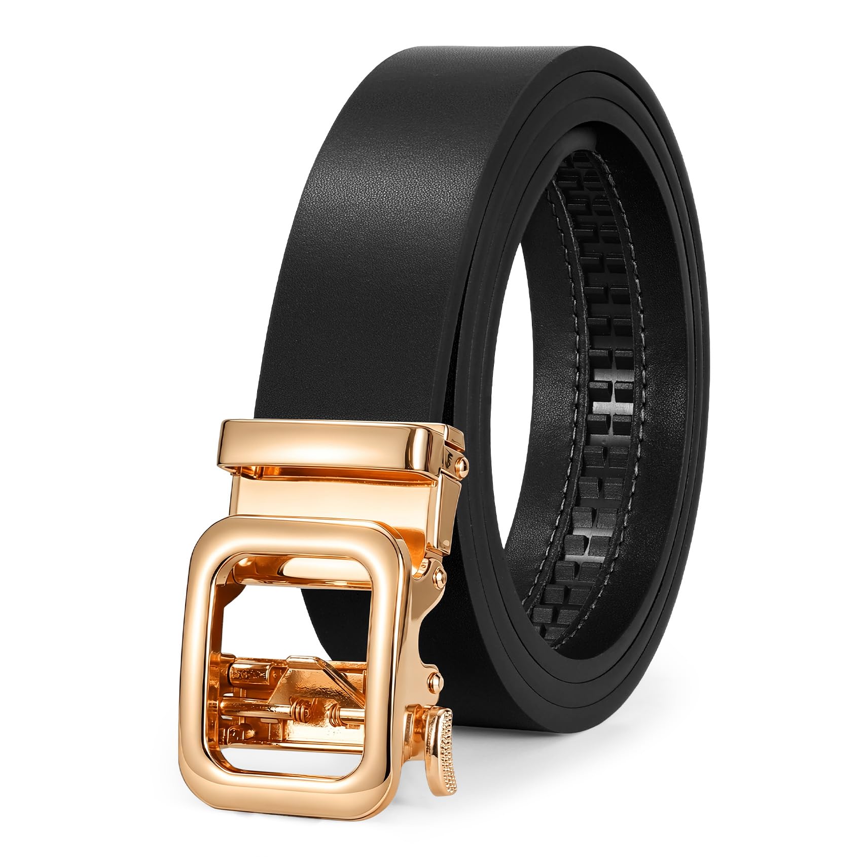 No Holes Ratchet Leather Belt for Women - JASGOOD OFFICIAL