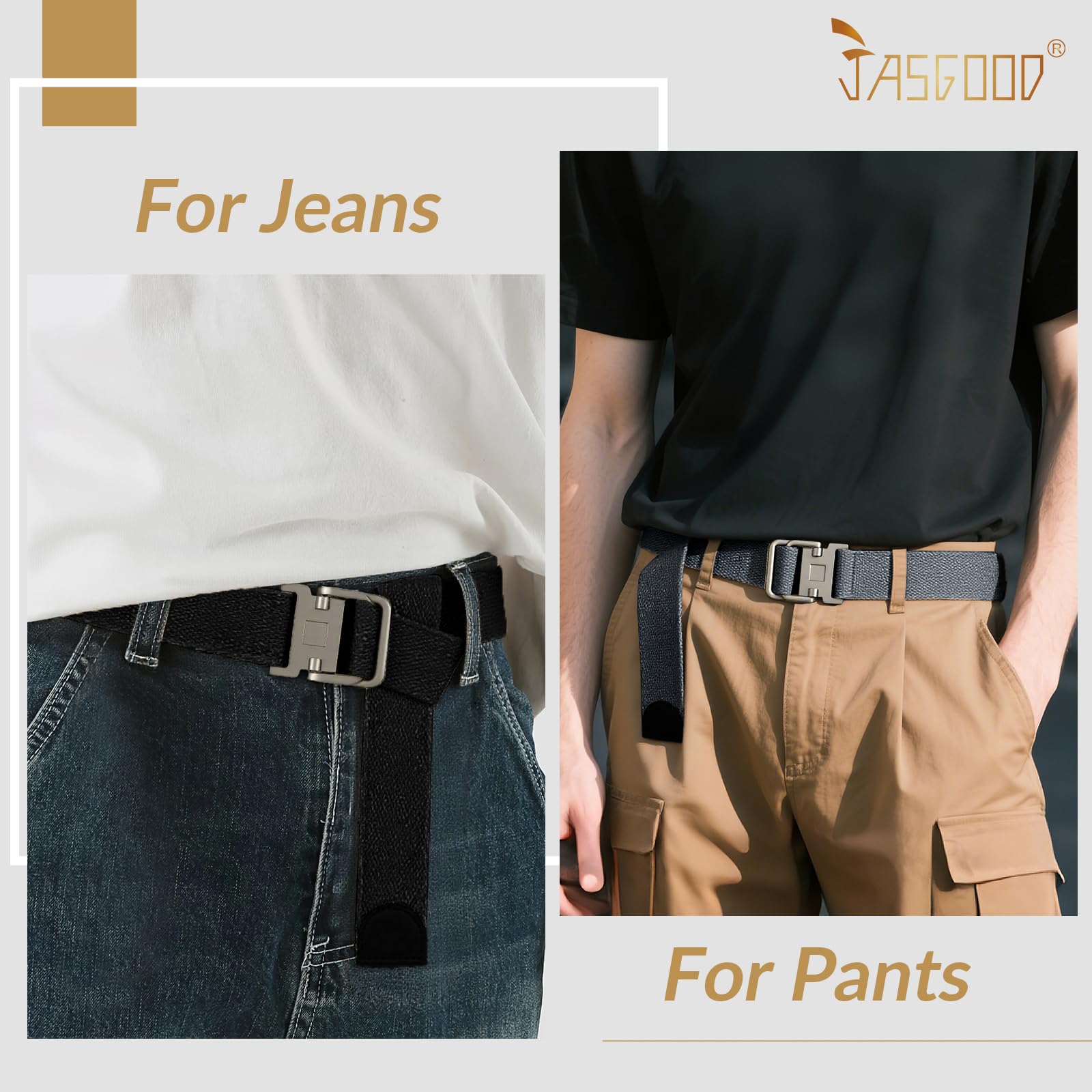 Unisex Casual Fabric Canvas Belt for Jeans