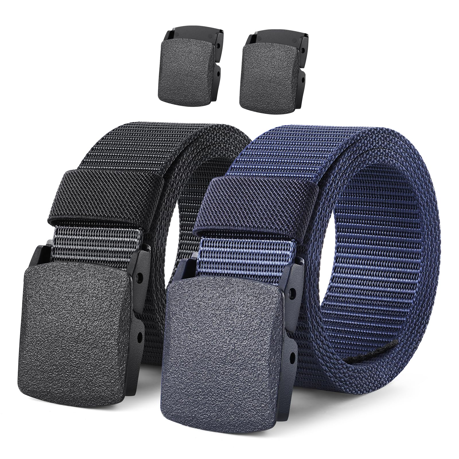 2-Pack Tactical Camo Nylon Web Belt for Outdoor