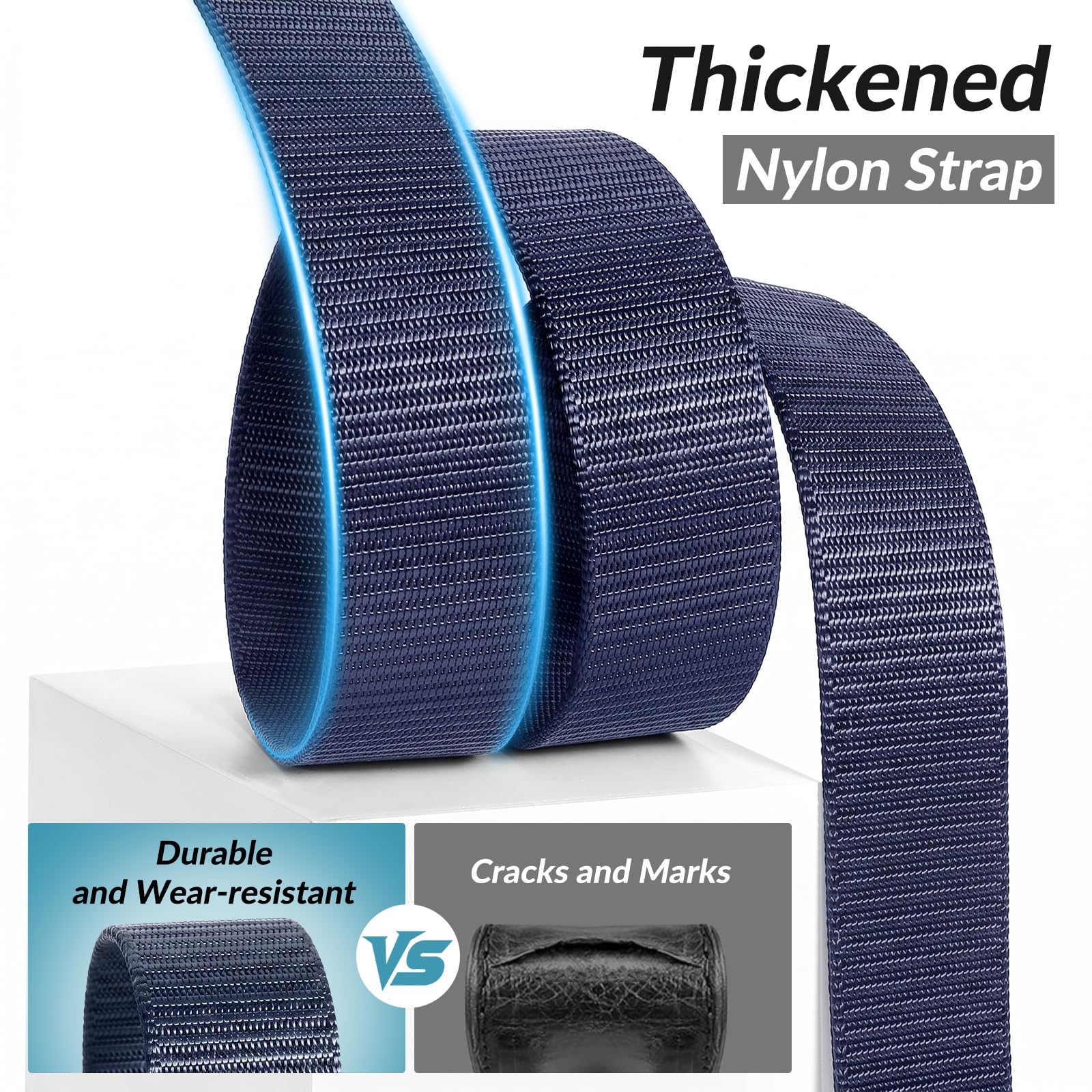 2-Pack Tactical Camo Nylon Web Belt for Outdoor