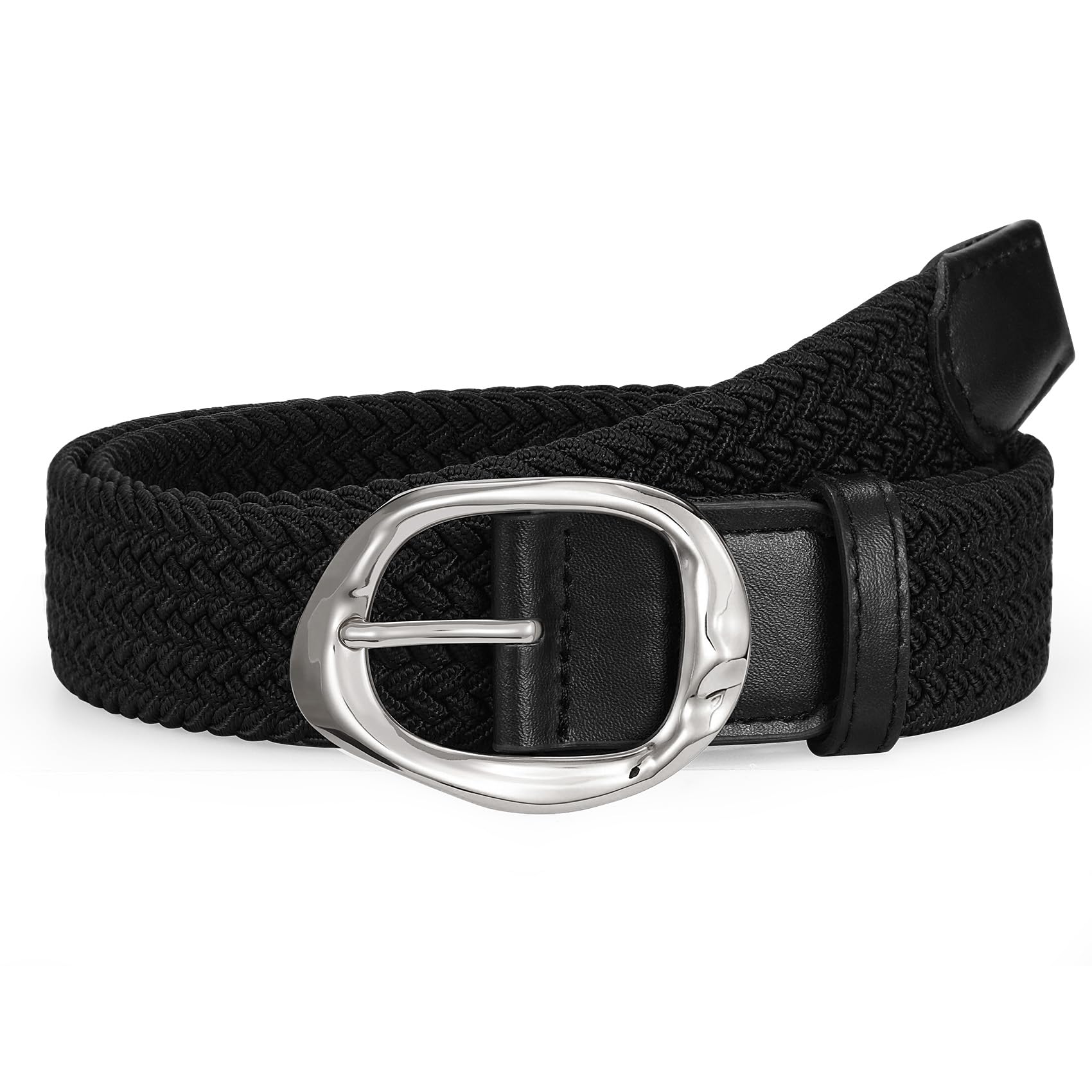 Women Braided Elastic Belt For Golf