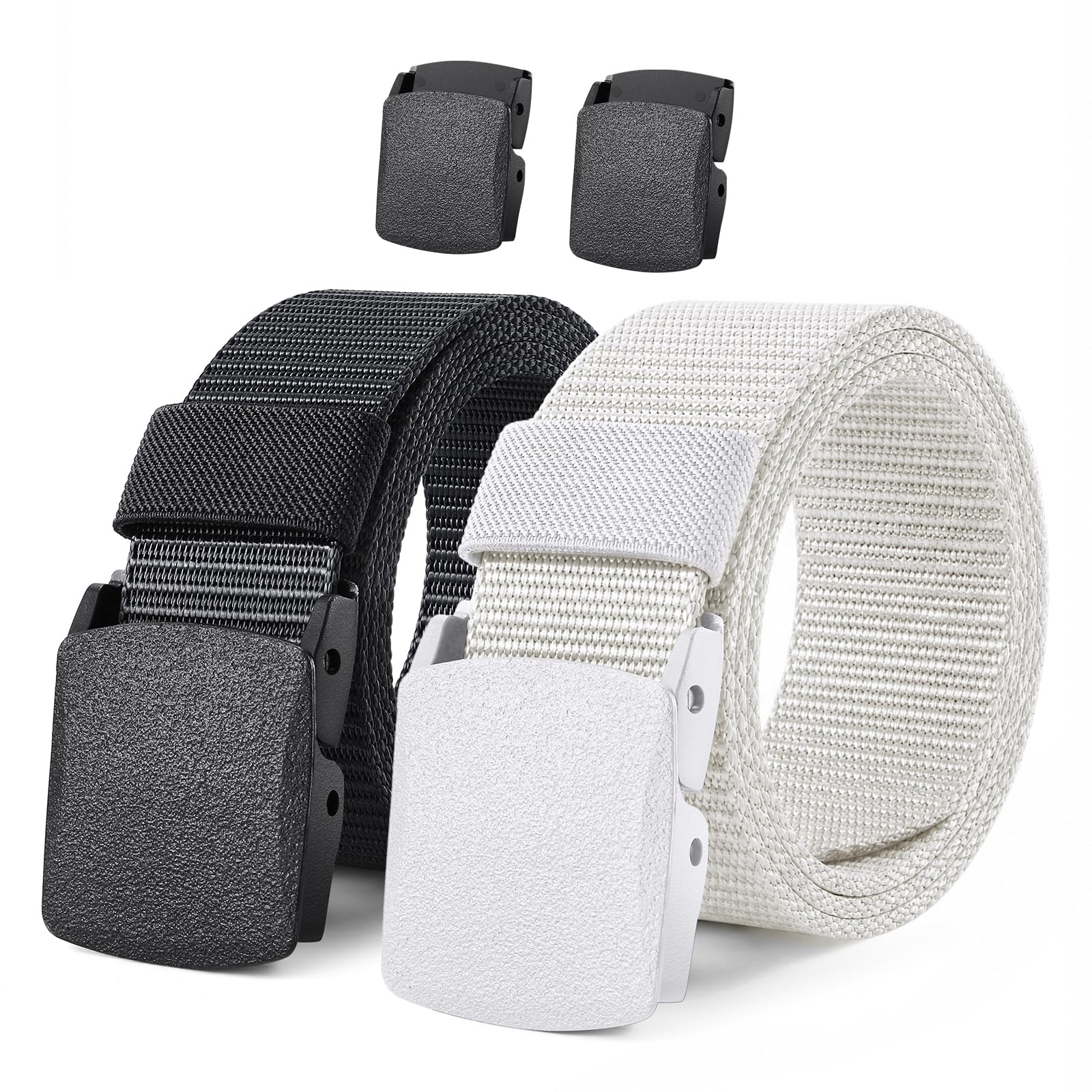 2-Pack Tactical Camo Nylon Web Belt for Outdoor