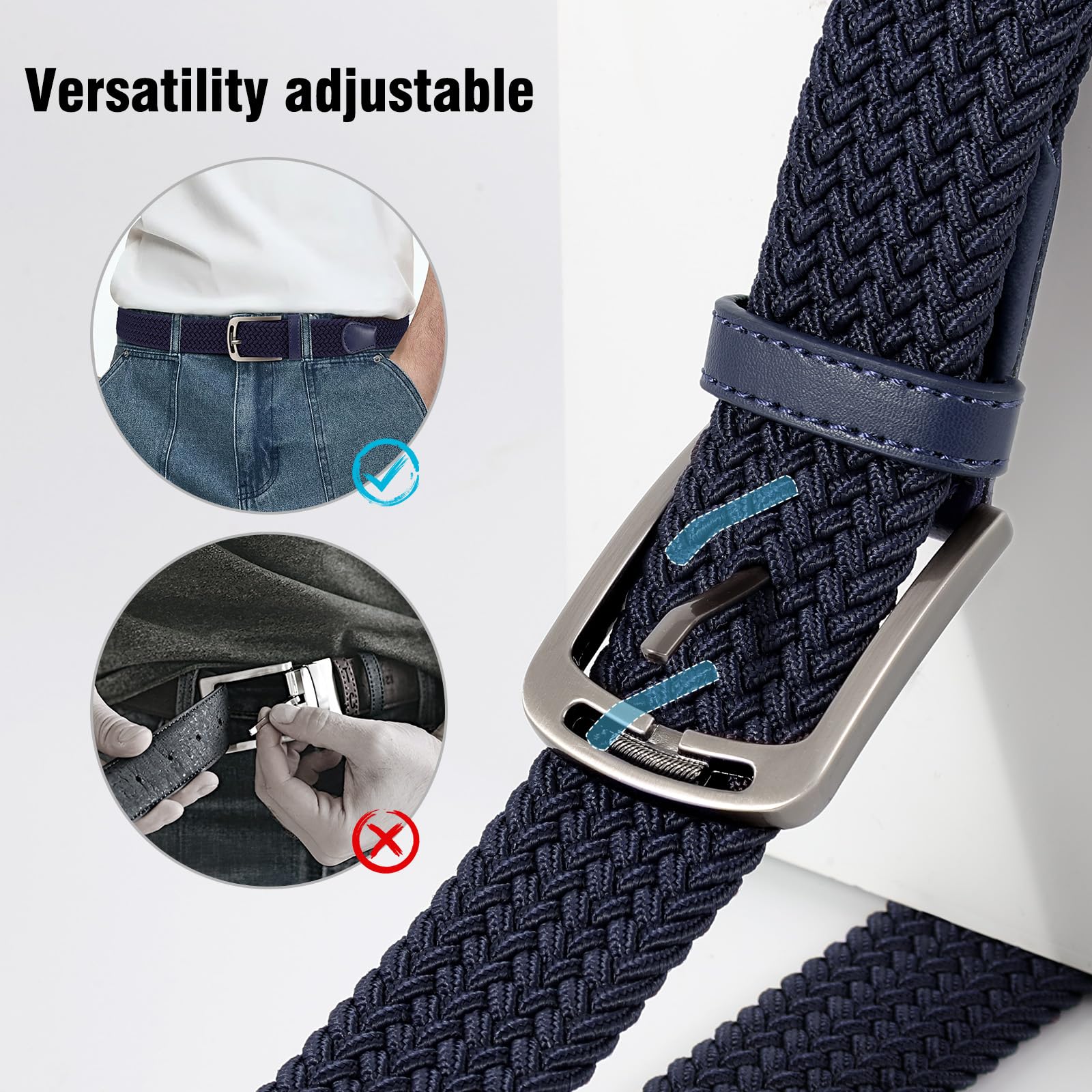 Elastic Braided Woven Belt