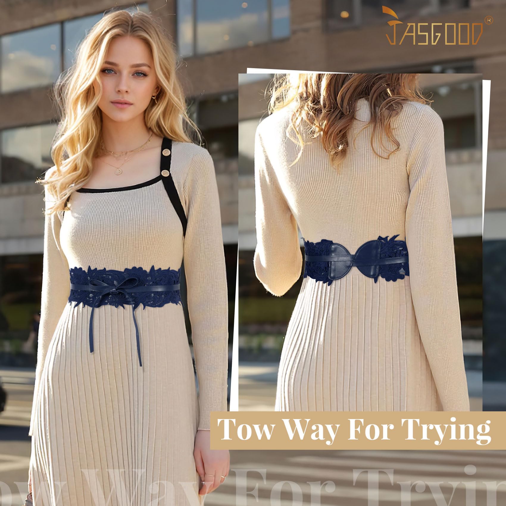 Bow-Tie Wrap Up Cinch Wide Belt