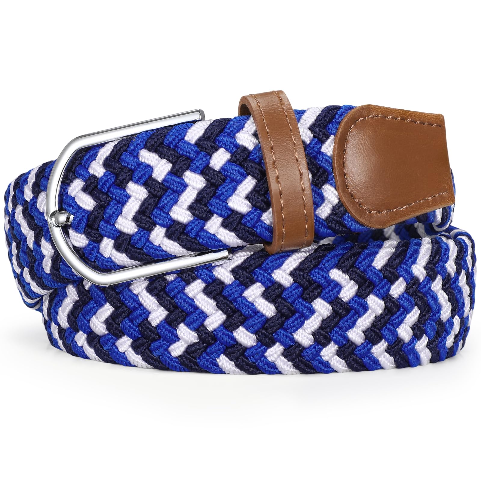 Braided Stretch Belt for Men Women
