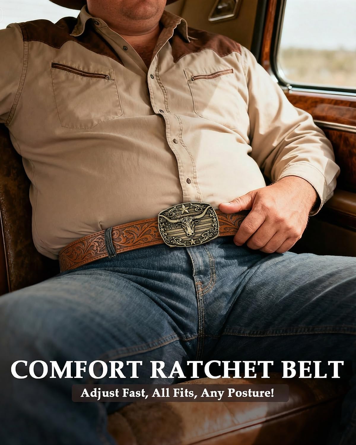 Cowgirl Sliding Ratchet Belt - JASGOOD OFFICIAL