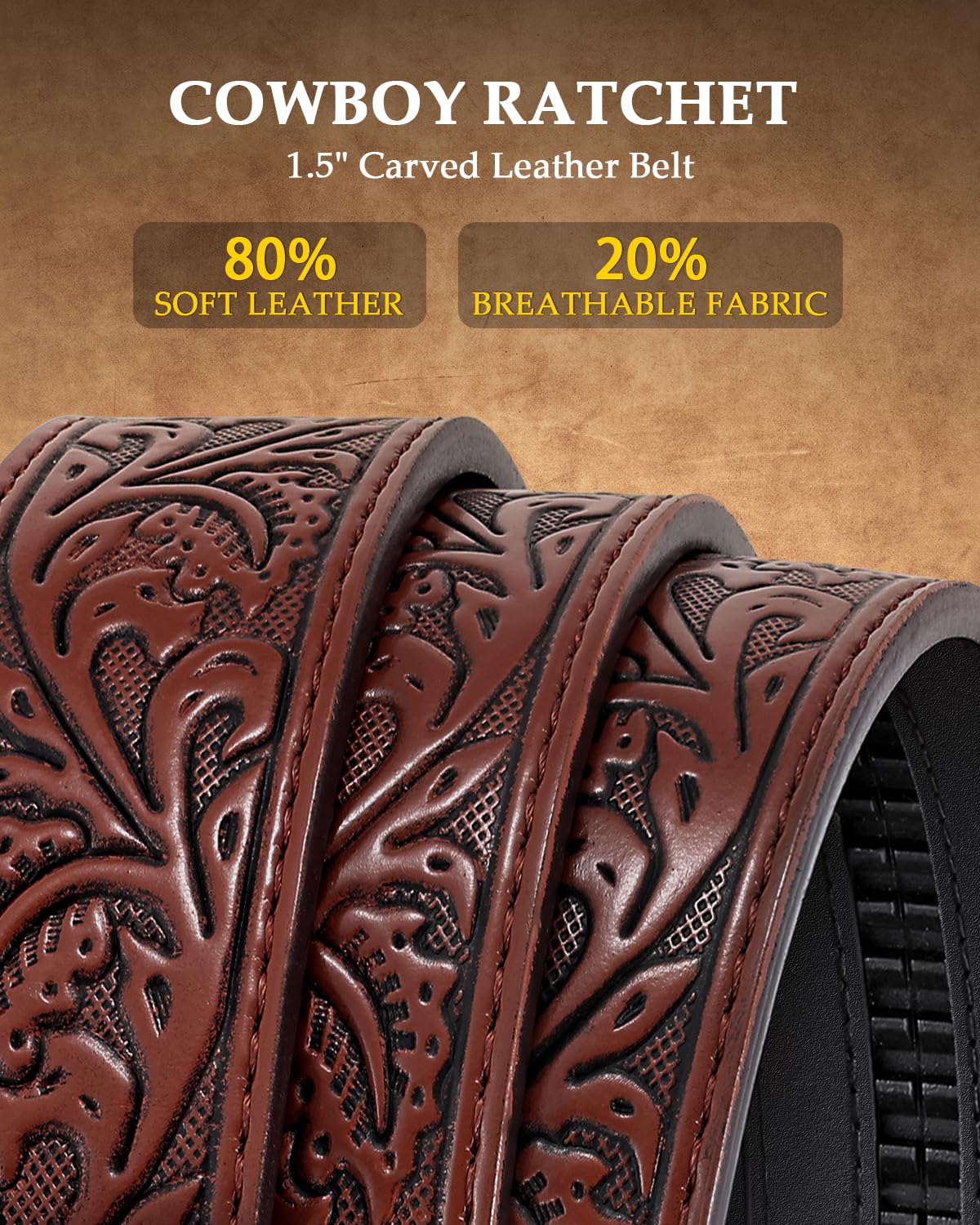 Cowgirl Sliding Ratchet Belt - JASGOOD OFFICIAL