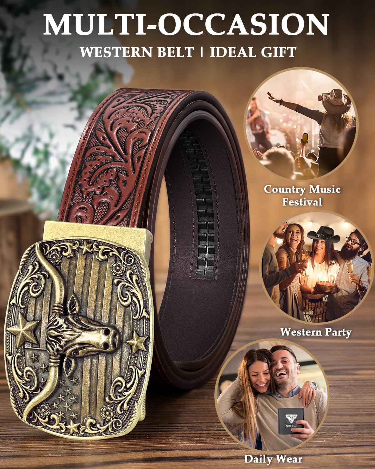 Cowgirl Sliding Ratchet Belt - JASGOOD OFFICIAL