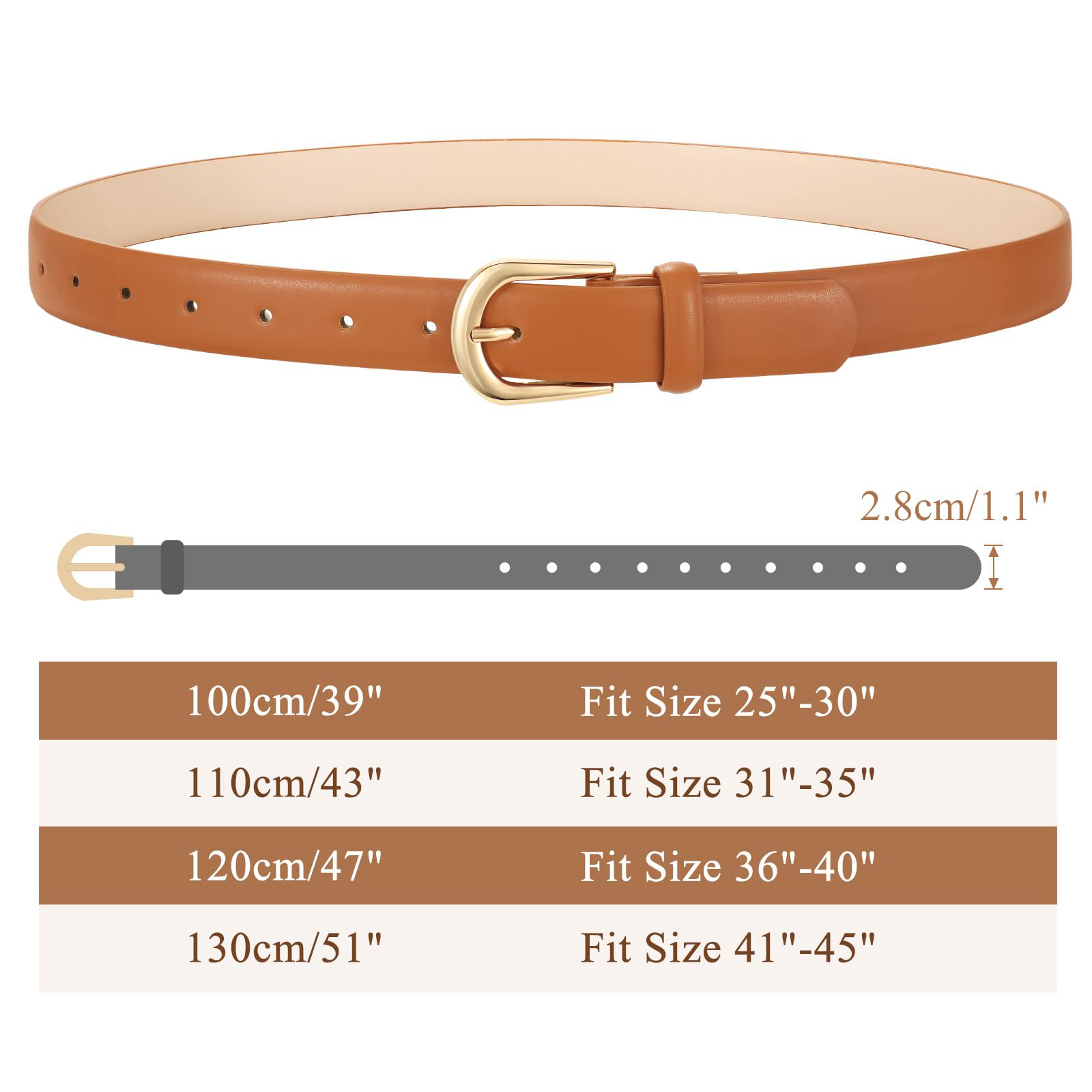 Classic Ladies Waist Belt