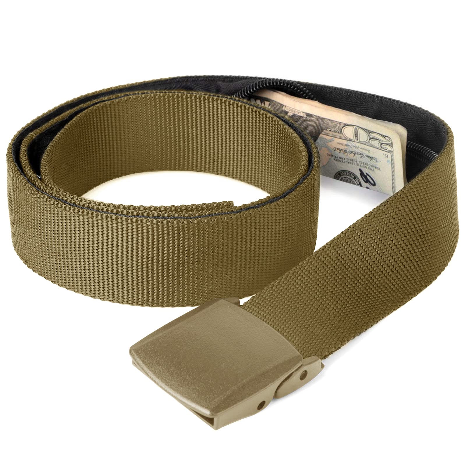 Security Money Belt with Hidden Money Pocket