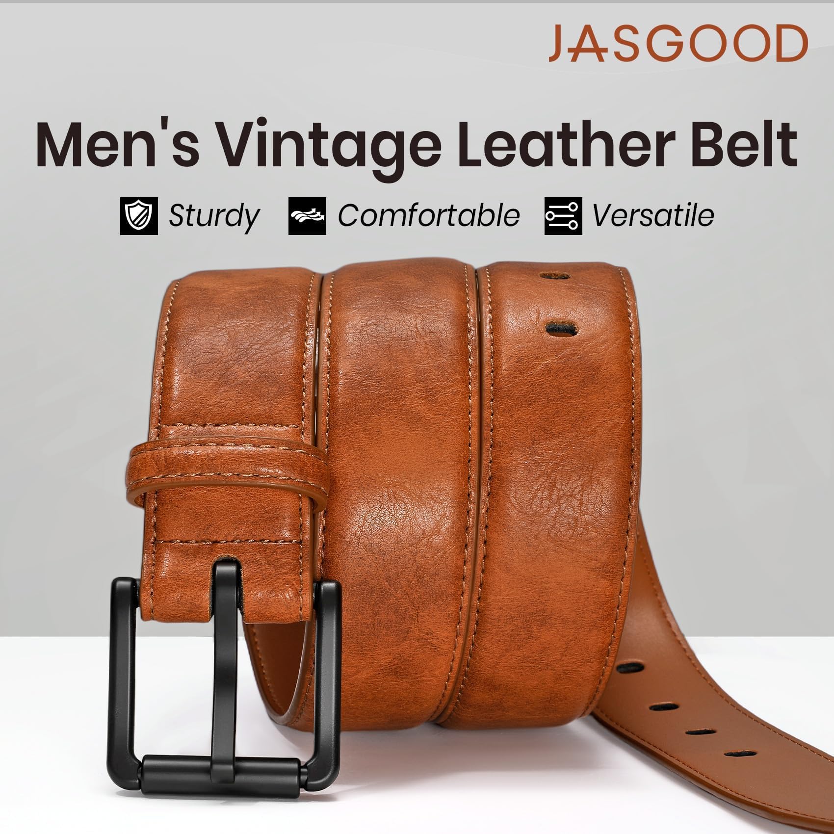 Nickel Free TSA Approved Leather Belt For Men