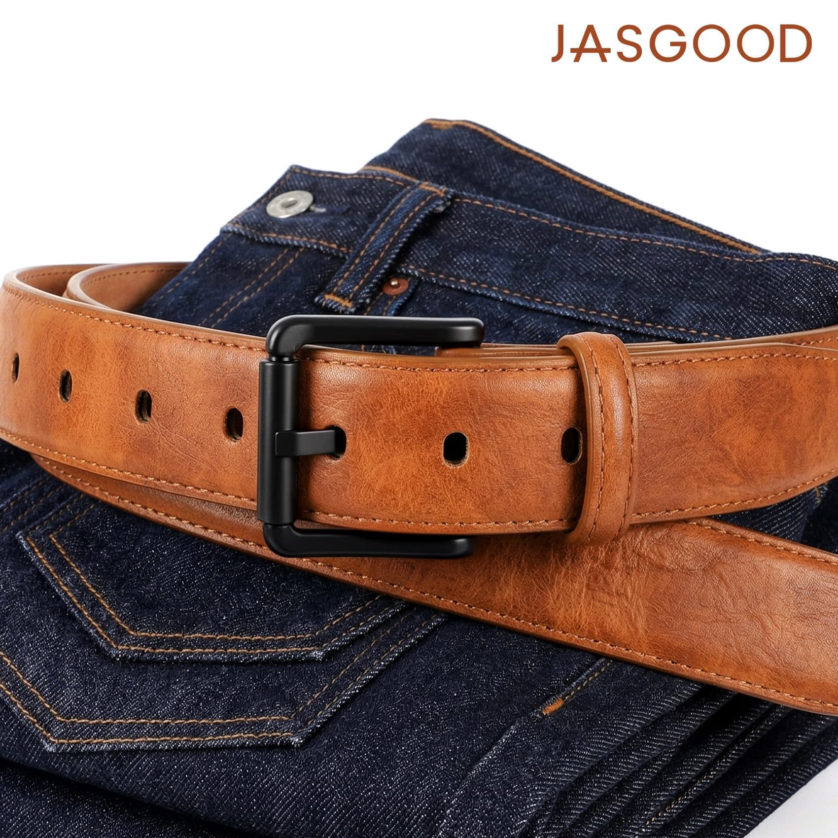 Nickel Free TSA Approved Leather Belt For Men