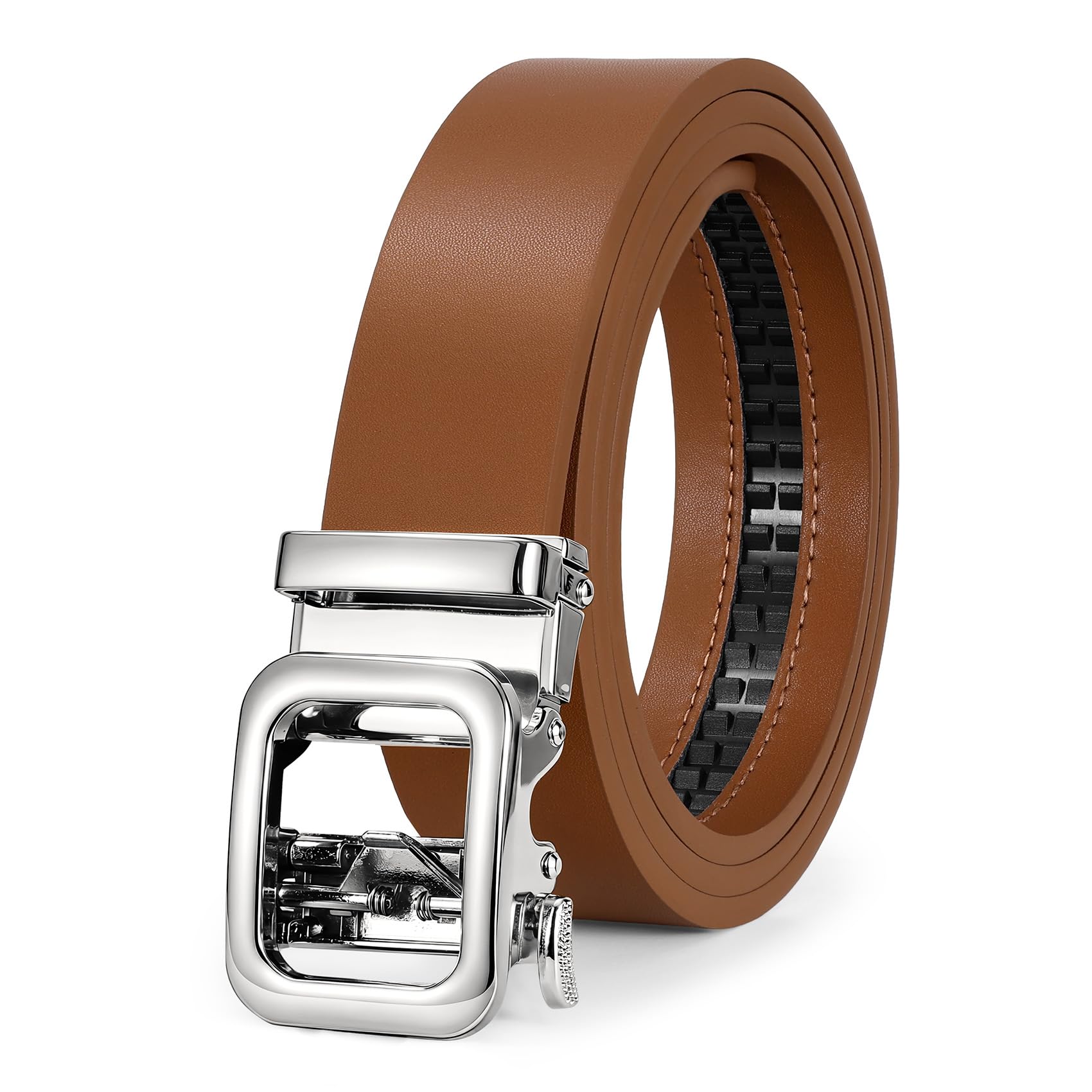 No Holes Ratchet Leather Belt for Women - JASGOOD OFFICIAL