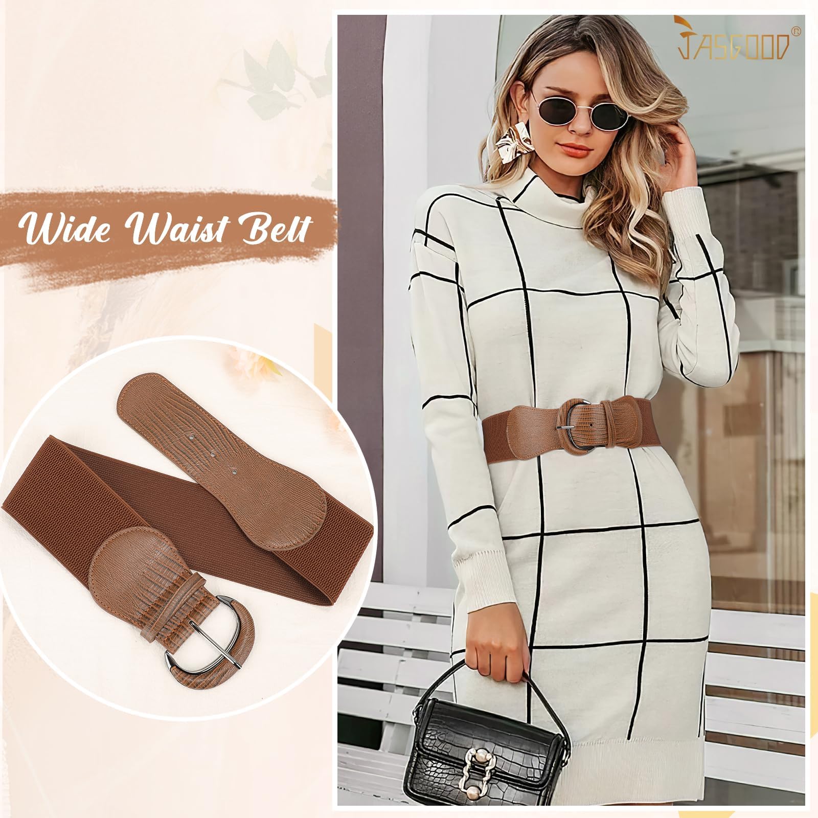 Women Stretchy Wide Waist Belt