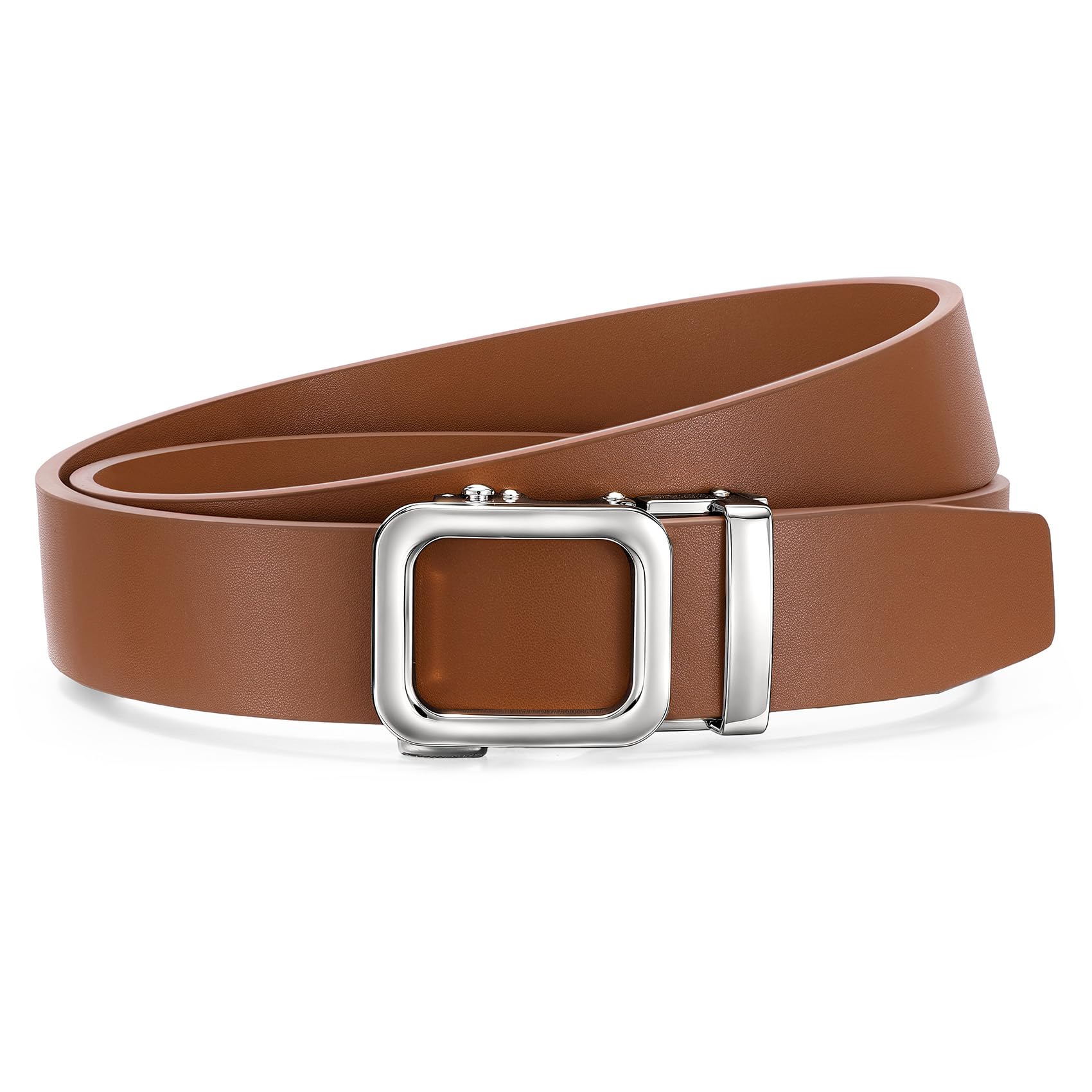 No Holes Ratchet Leather Belt for Women - JASGOOD OFFICIAL