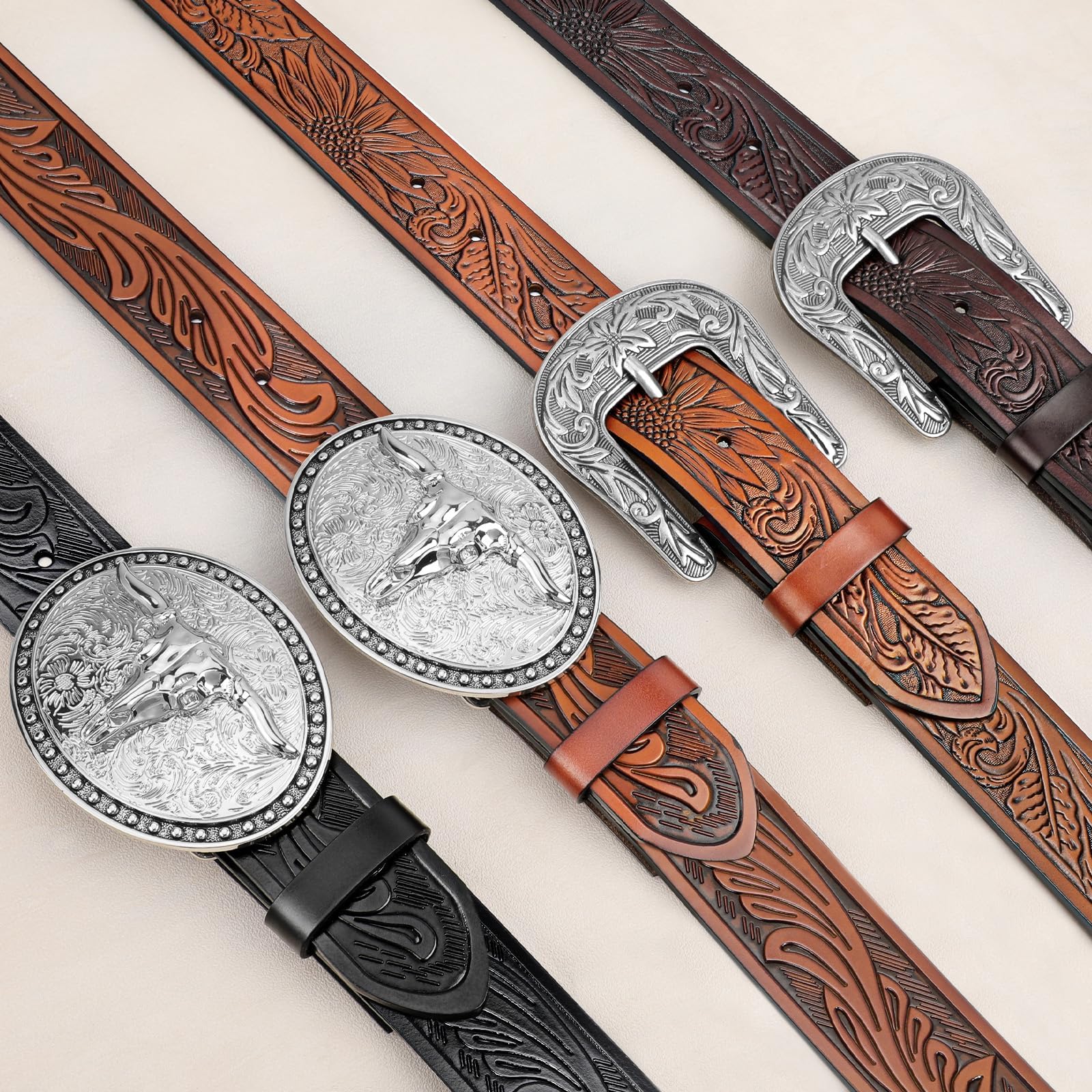Western Belt Strap Without Buckle - JASGOOD OFFICIAL