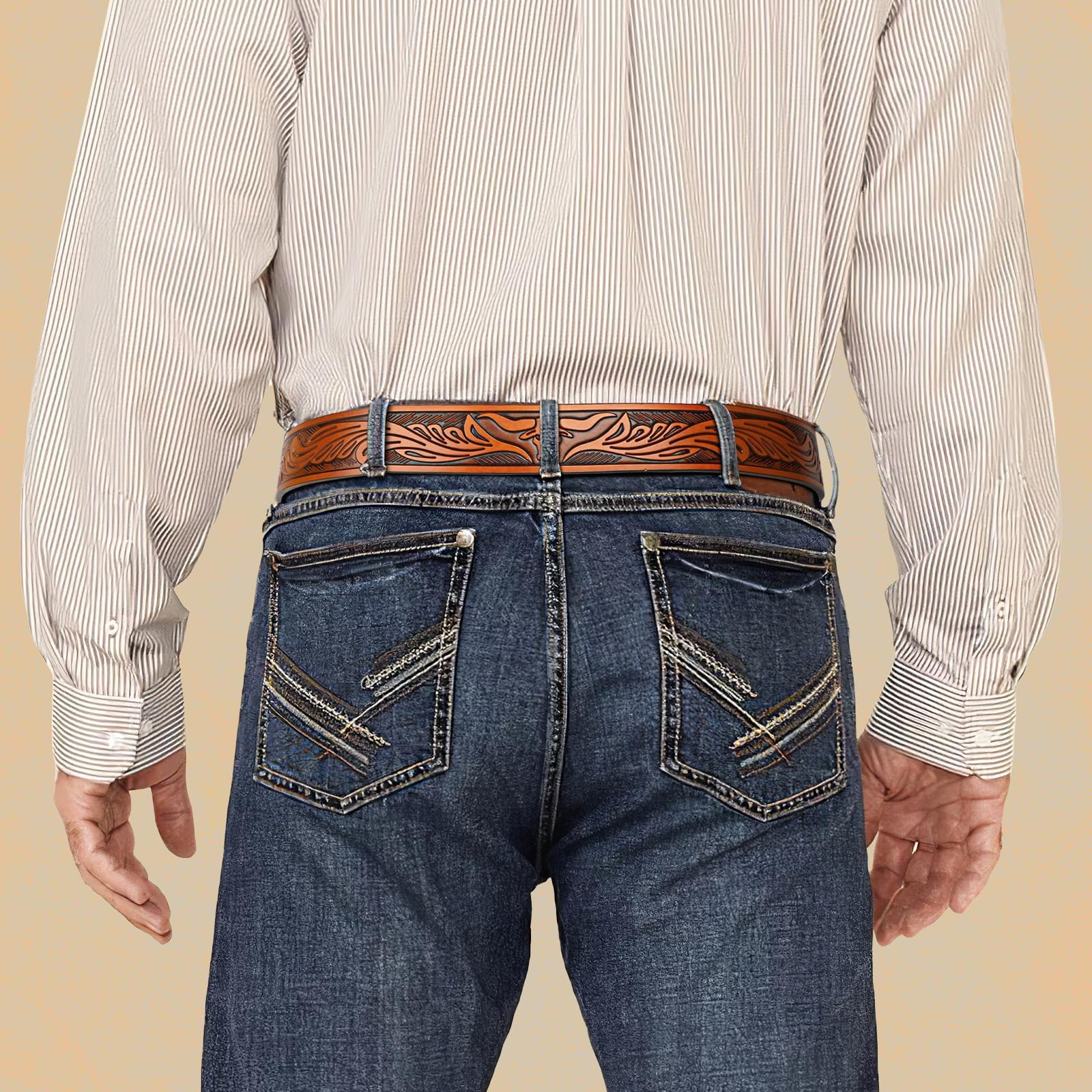 Western Belt Strap Without Buckle - JASGOOD OFFICIAL