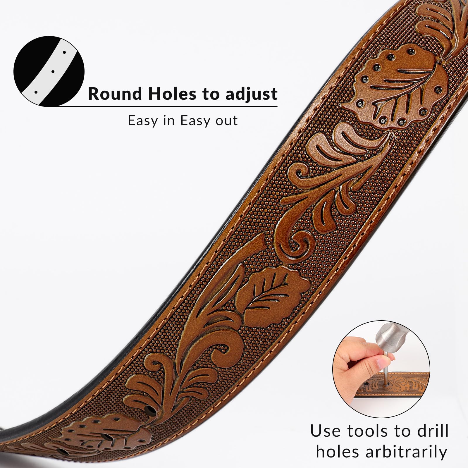 Western Belt Strap Without Buckle - JASGOOD OFFICIAL