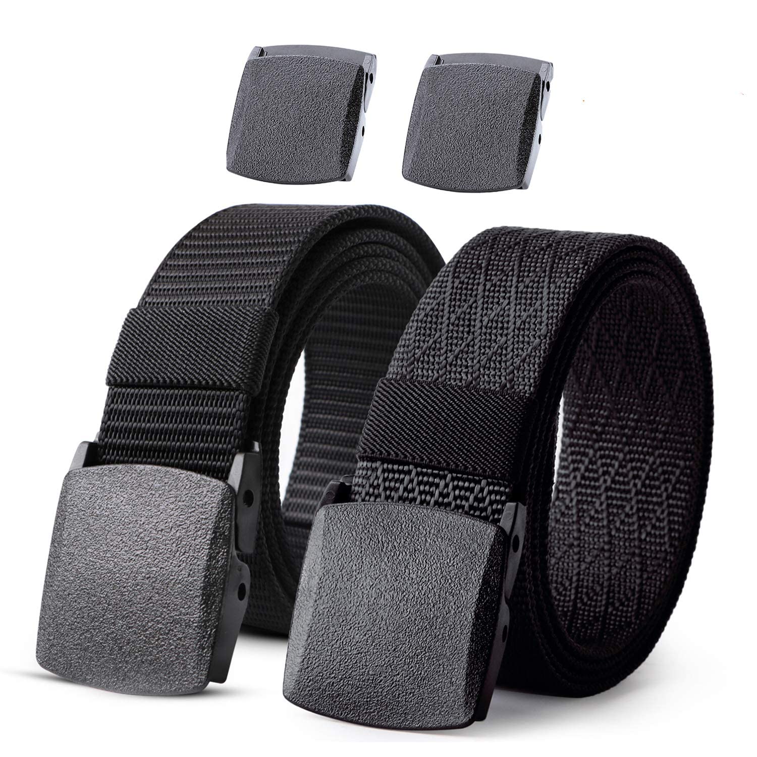 2-Pack Nylon Web Belt for Outdoor