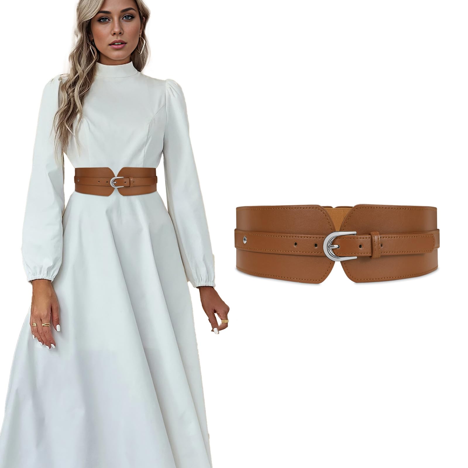 Gold Buckle Stretchy Outfit Belt - JASGOOD OFFICIAL