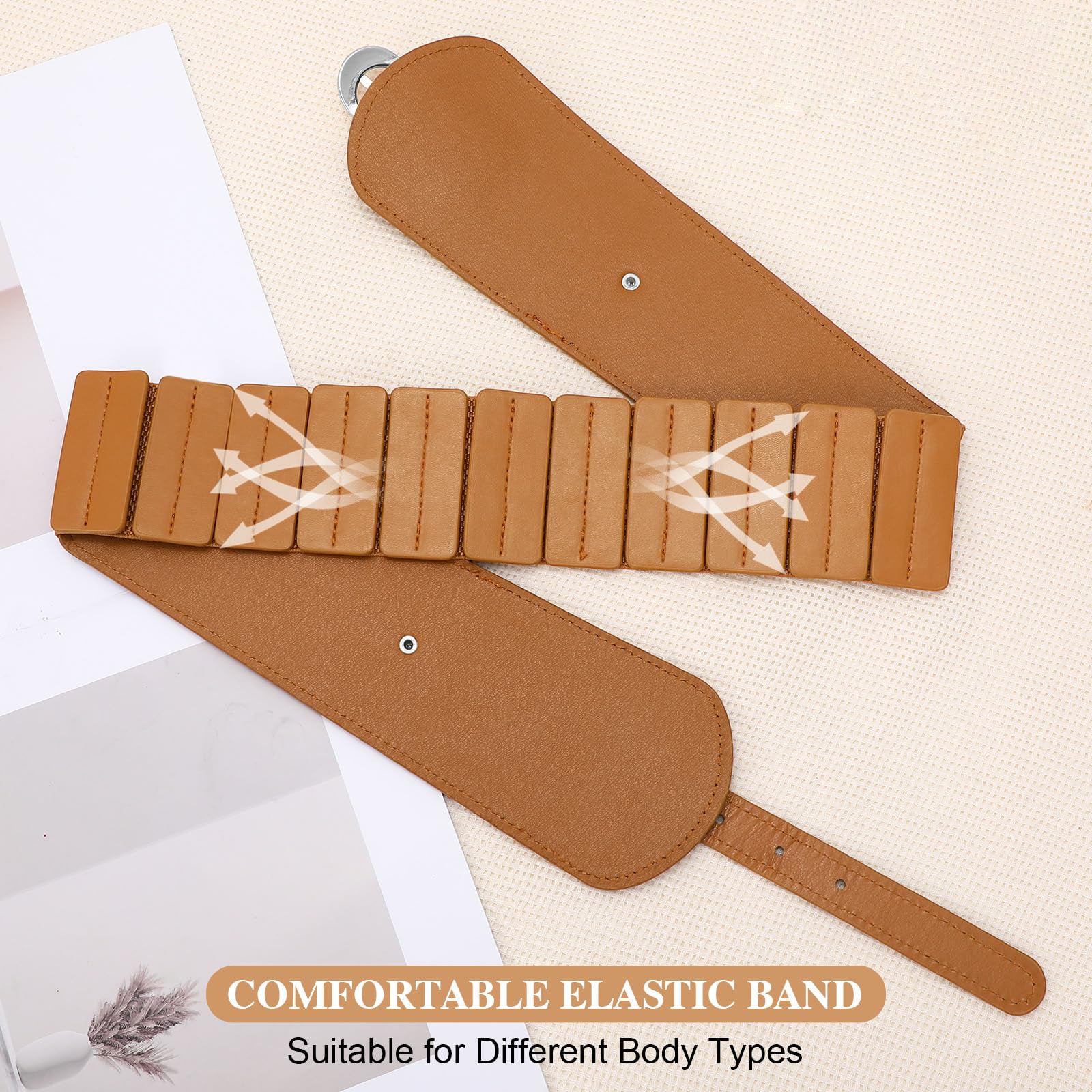 Gold Buckle Stretchy Outfit Belt - JASGOOD OFFICIAL