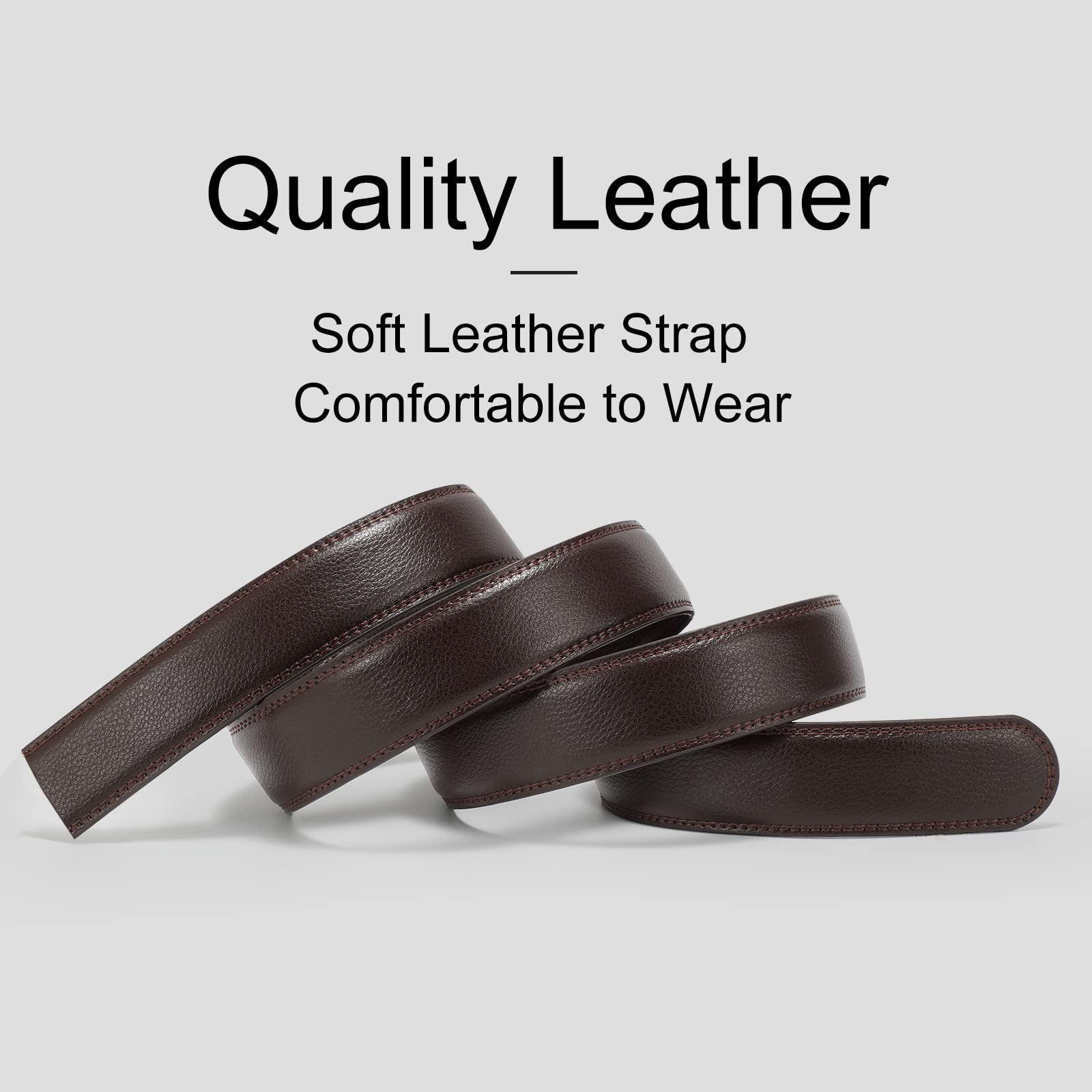 Leather Belt Strap 30mm/1.18" Replacement Without Buckle