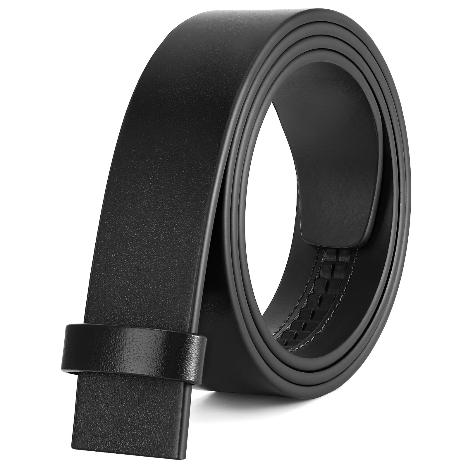 1.38" Genuine Leather Ratchet Belt Strap | NO BUCKLE - JASGOOD OFFICIAL