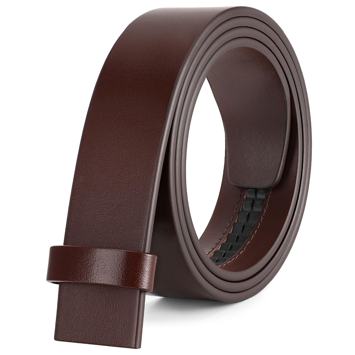 1.38" Genuine Leather Ratchet Belt Strap | NO BUCKLE - JASGOOD OFFICIAL