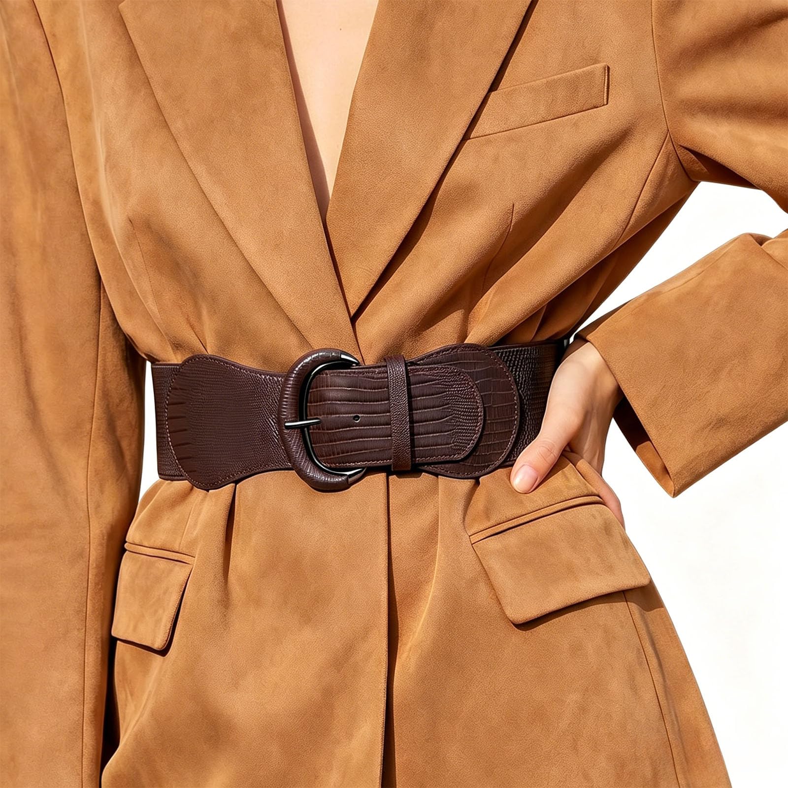 Women Stretchy Wide Waist Belt