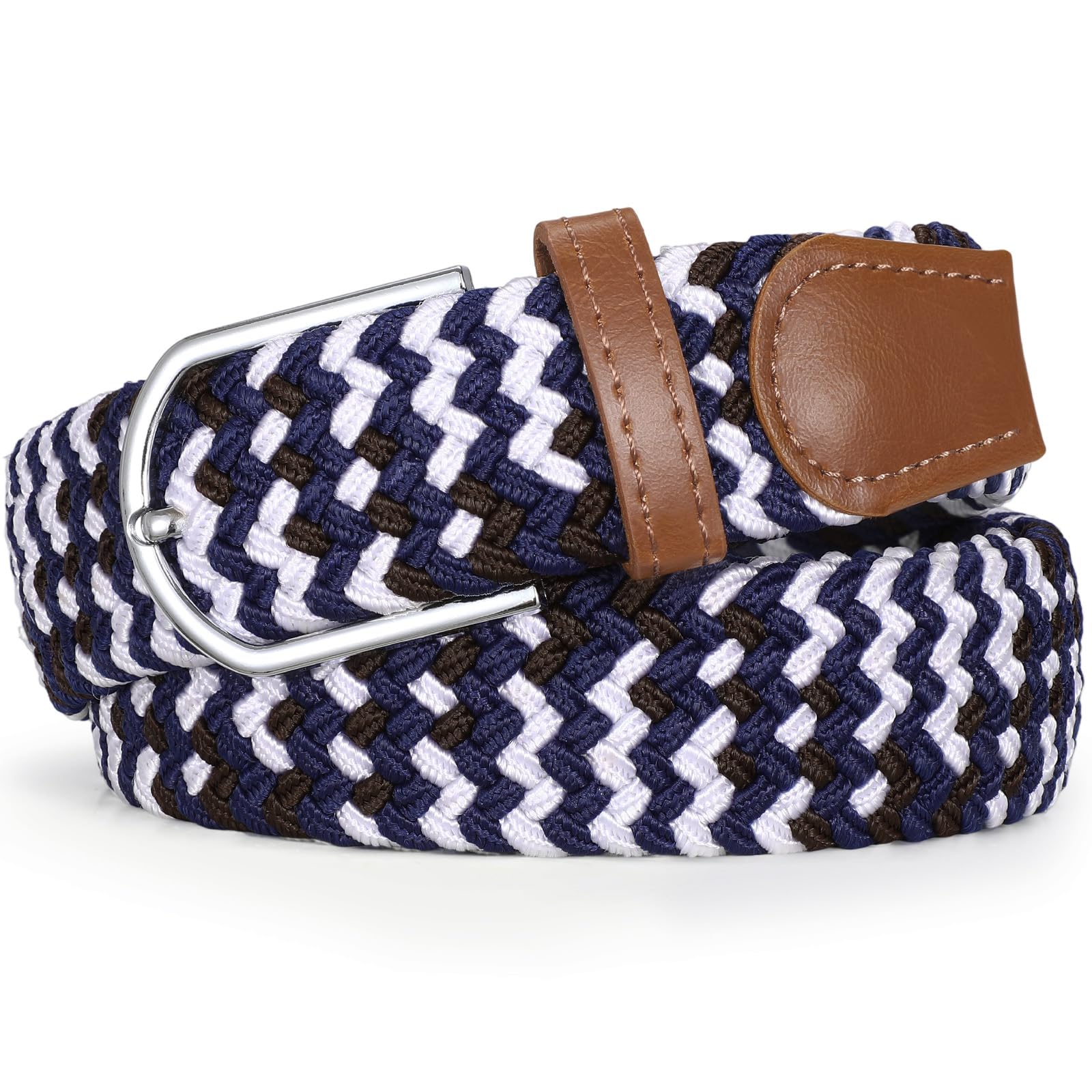 Braided Stretch Belt for Men Women