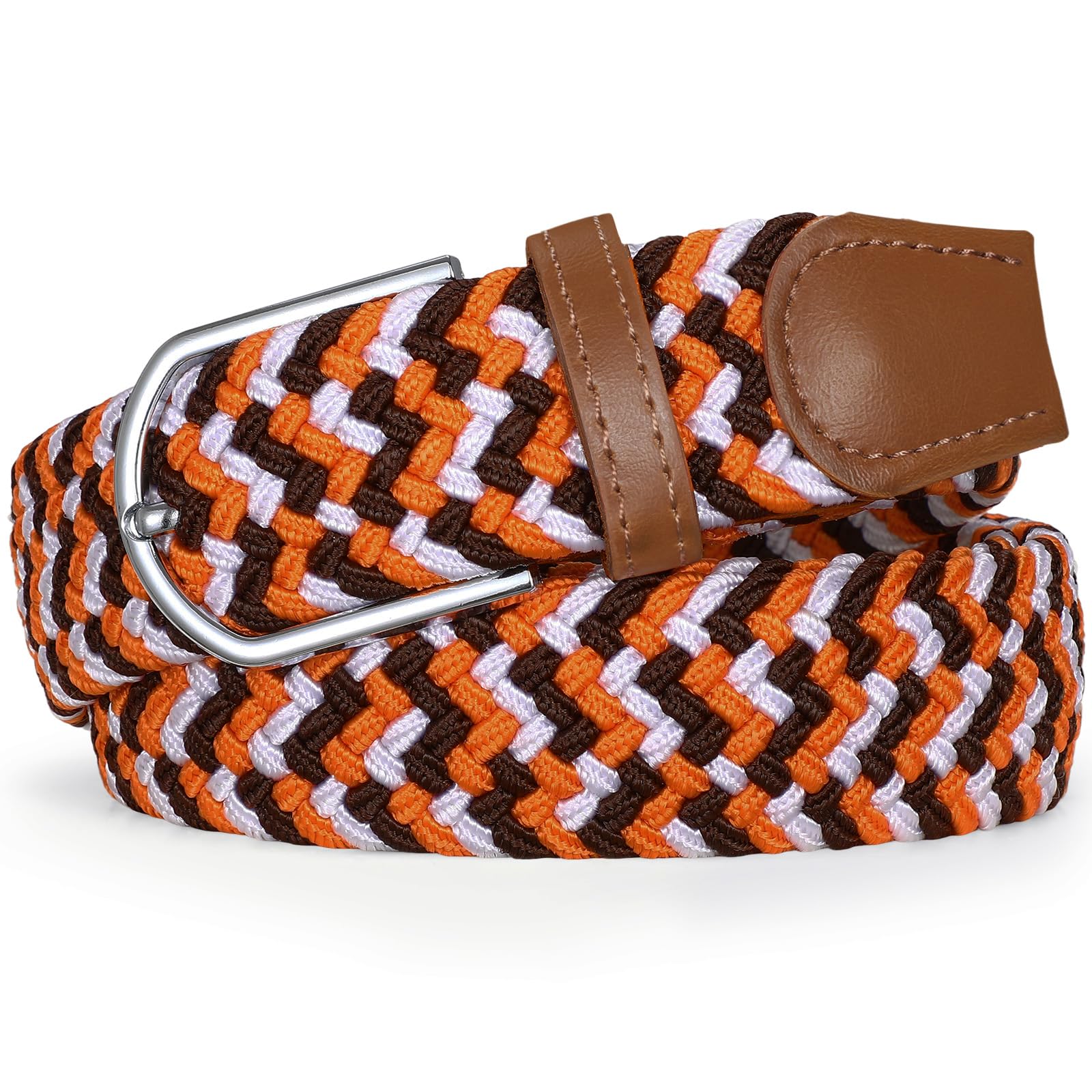 Braided Stretch Belt for Men Women