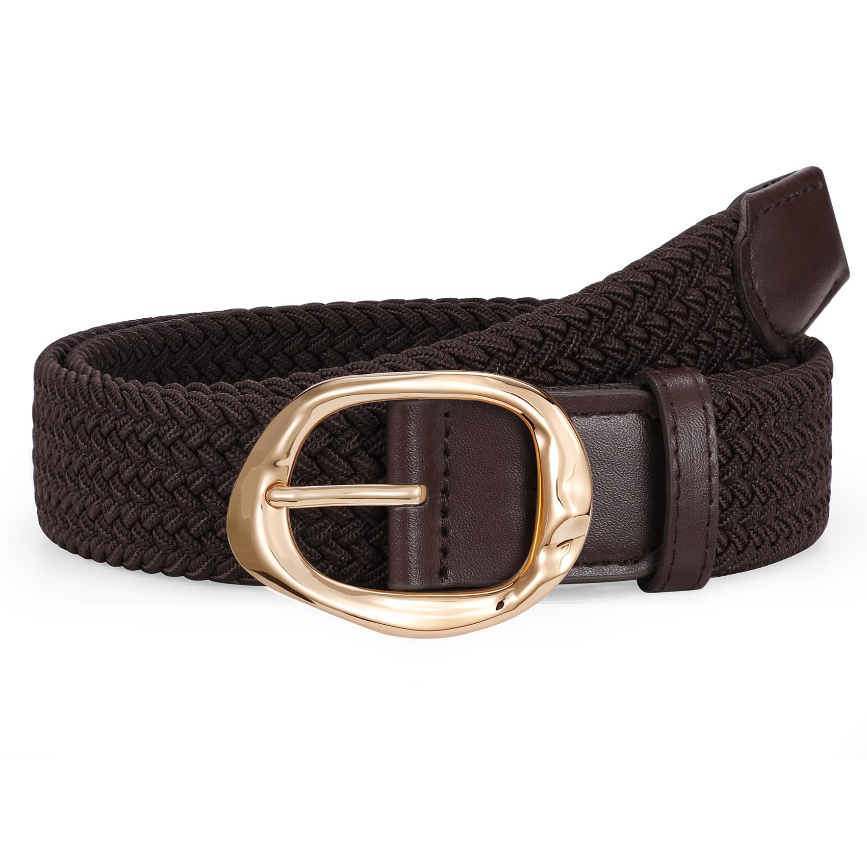 Women Braided Elastic Belt For Golf